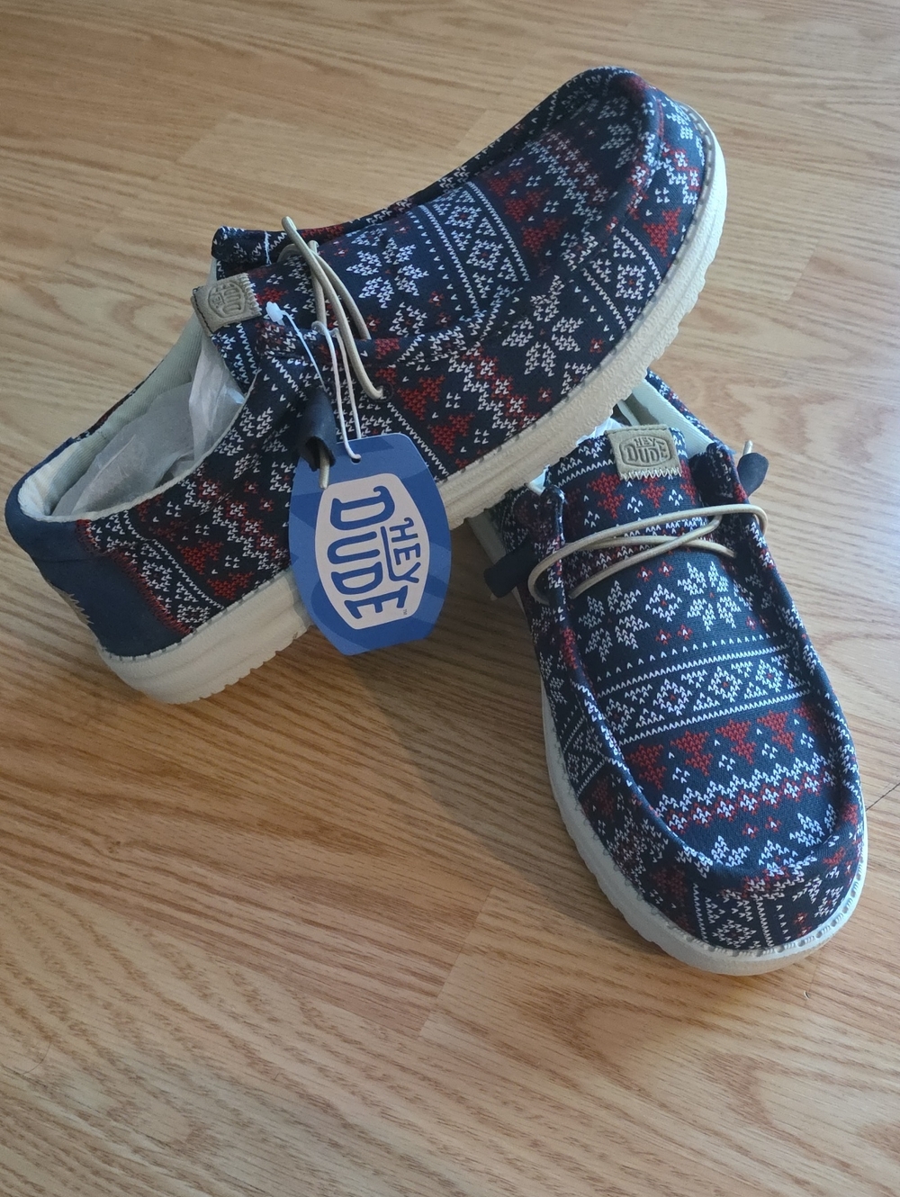 Hey Dude Men's Wally Winter Sweater Shoes Size M10